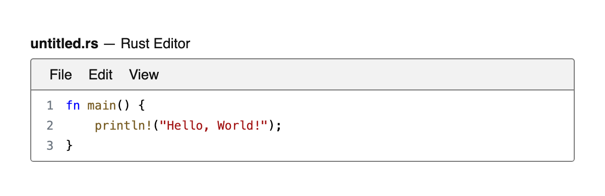 Rust Editor
