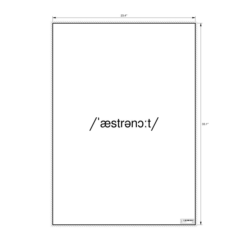 Leskoff astronaut IPA Transcription Poster, image 1 of 1