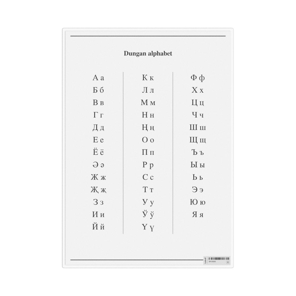 Leskoff Dungan Alphabet Chart, image 1 of 1