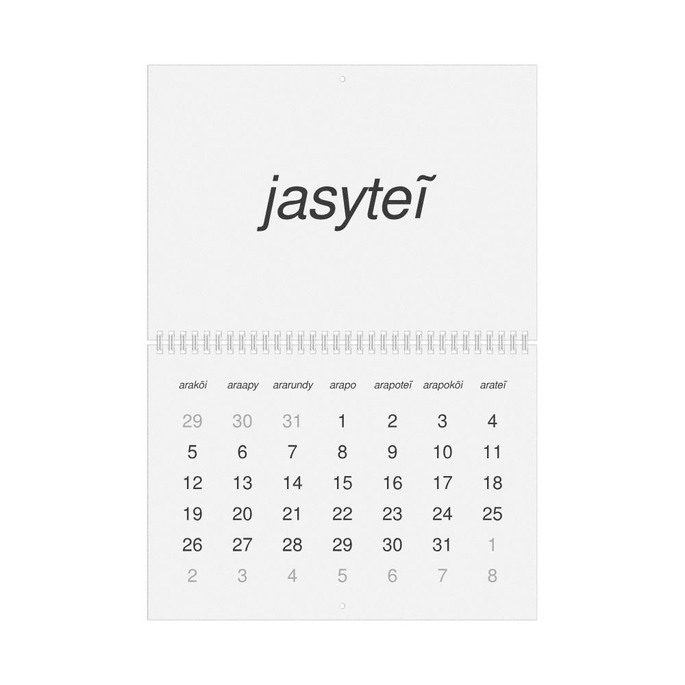 Leskoff 2026 Wall Calendar, Guarani-Labeled, Monday-Start Layout, Wire-Bound, 11.7 x 8.3 in (29.7 x 21.0 cm), image 1 of 1