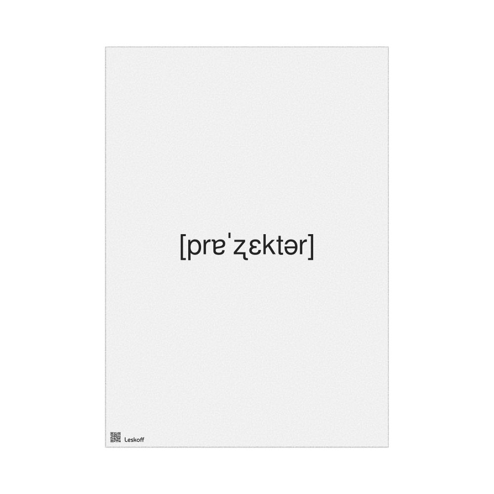 Leskoff прожектор IPA Transcription Poster, image 1 of 1