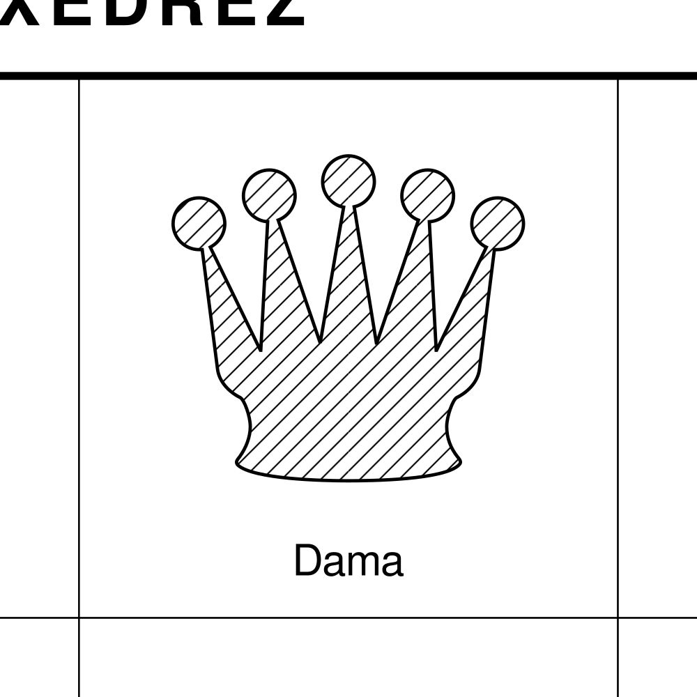 Leskoff Chess Pieces Poster, Asturian-Labeled, image 2 of 2