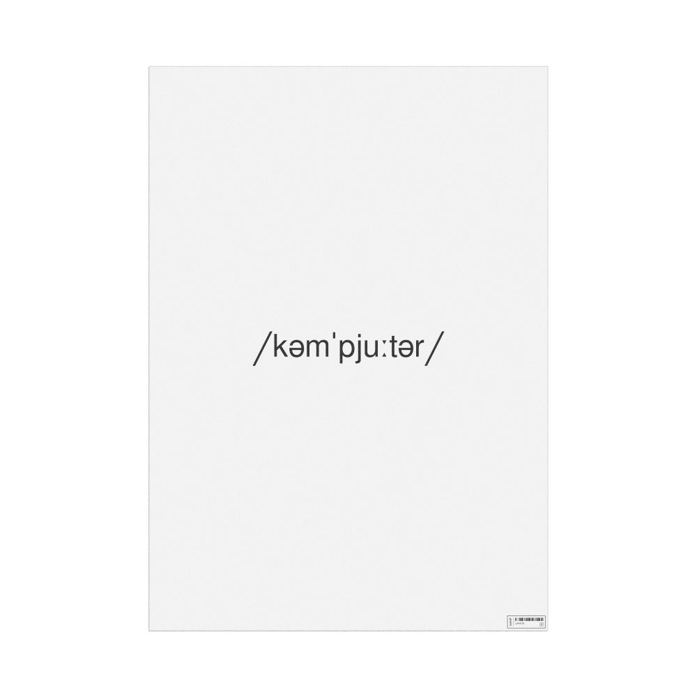 Leskoff computer IPA Transcription Poster, image 1 of 1