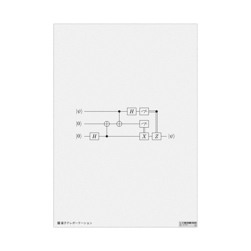 Leskoff Quantum Teleportation Poster, Japanese-Labeled, image 1 of 1