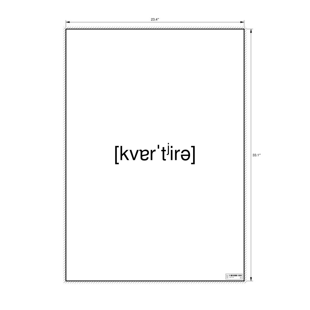 Leskoff квартира IPA Transcription Poster, image 1 of 1