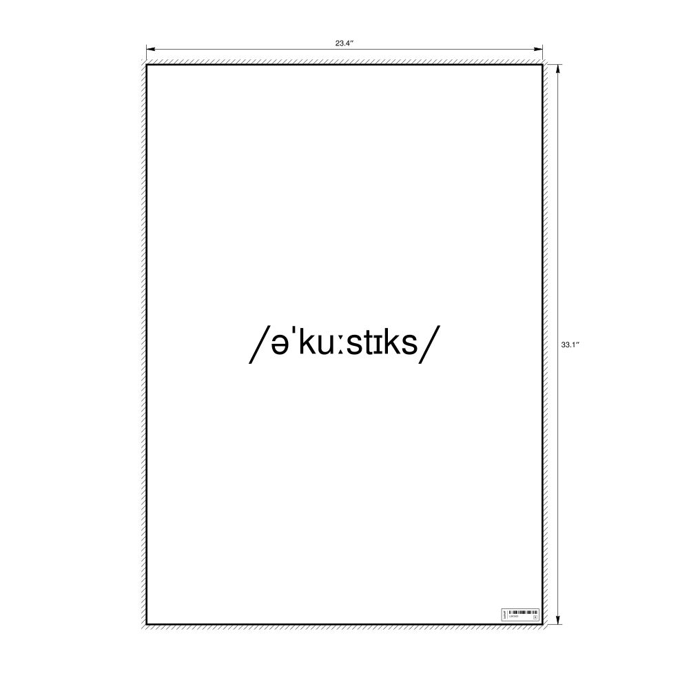 Leskoff acoustics IPA Transcription Poster, image 1 of 1