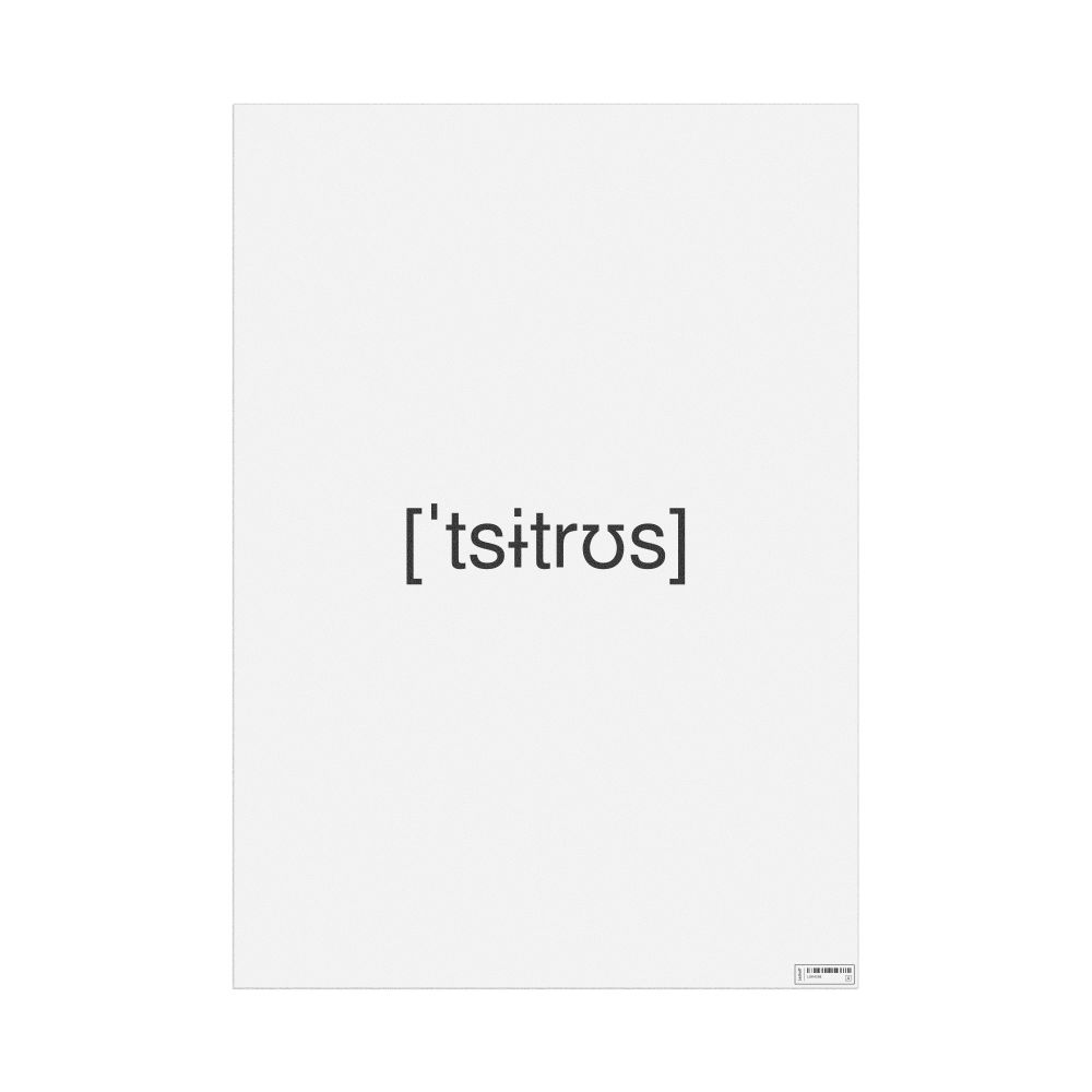 Leskoff цитрус IPA Transcription Poster, image 1 of 1