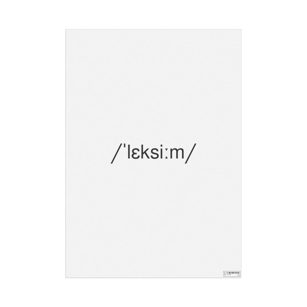 Leskoff lexeme IPA Transcription Poster, image 1 of 1