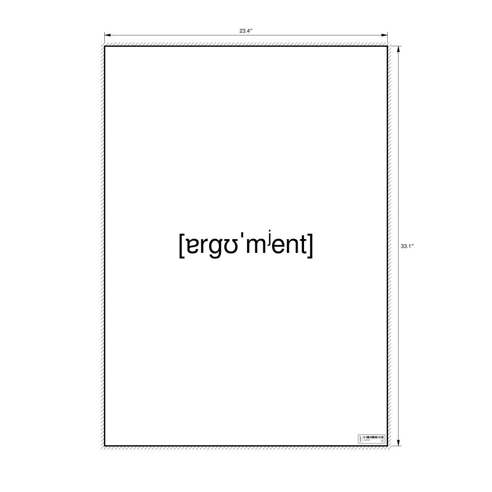 Leskoff аргумент IPA Transcription Poster, image 1 of 1