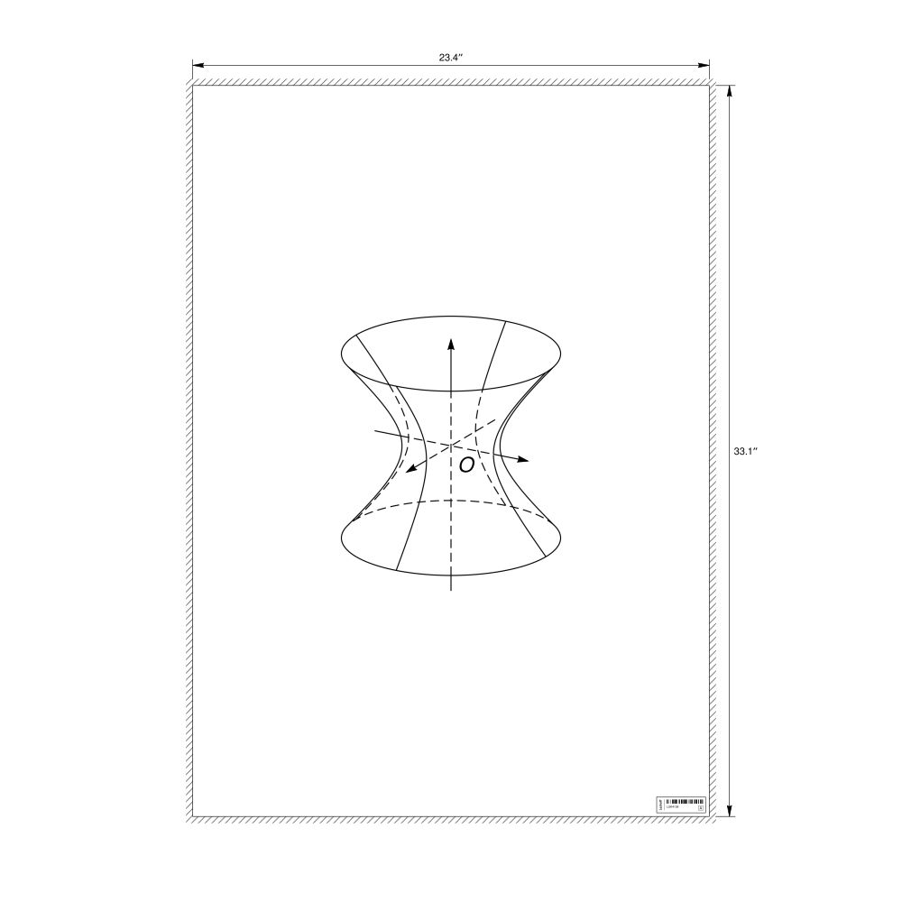 Leskoff Hyperboloid of One Sheet Poster, Clean View, image 2 of 2