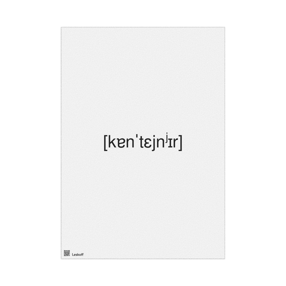 Leskoff контейнер IPA Transcription Poster, image 1 of 1