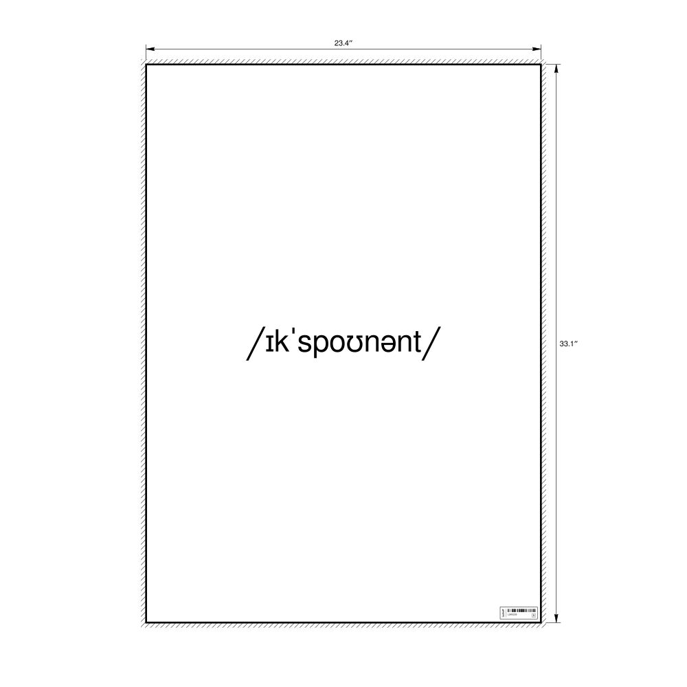 Leskoff exponent IPA Transcription Poster, image 1 of 1