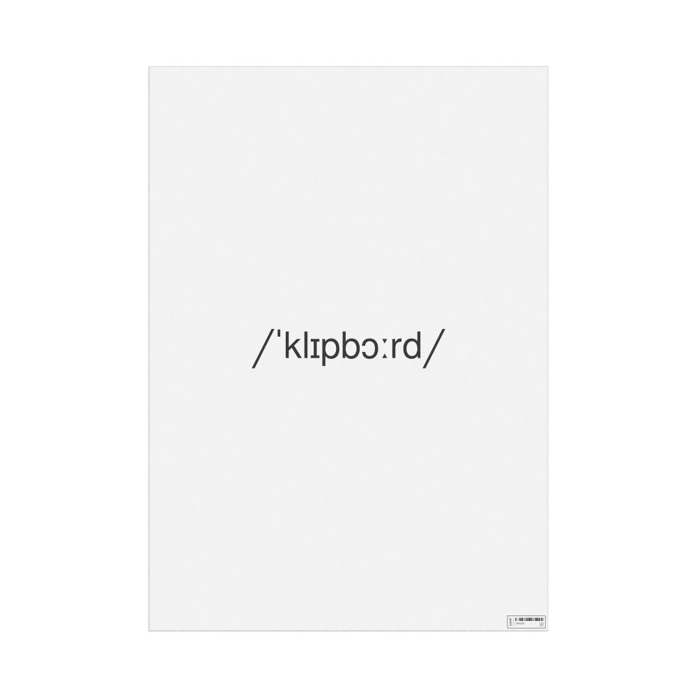 Leskoff clipboard IPA Transcription Poster, image 1 of 1
