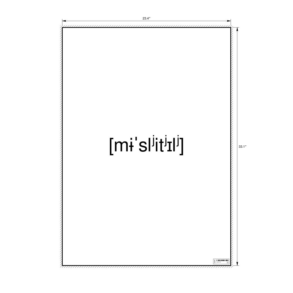 Leskoff мыслитель IPA Transcription Poster, image 1 of 1