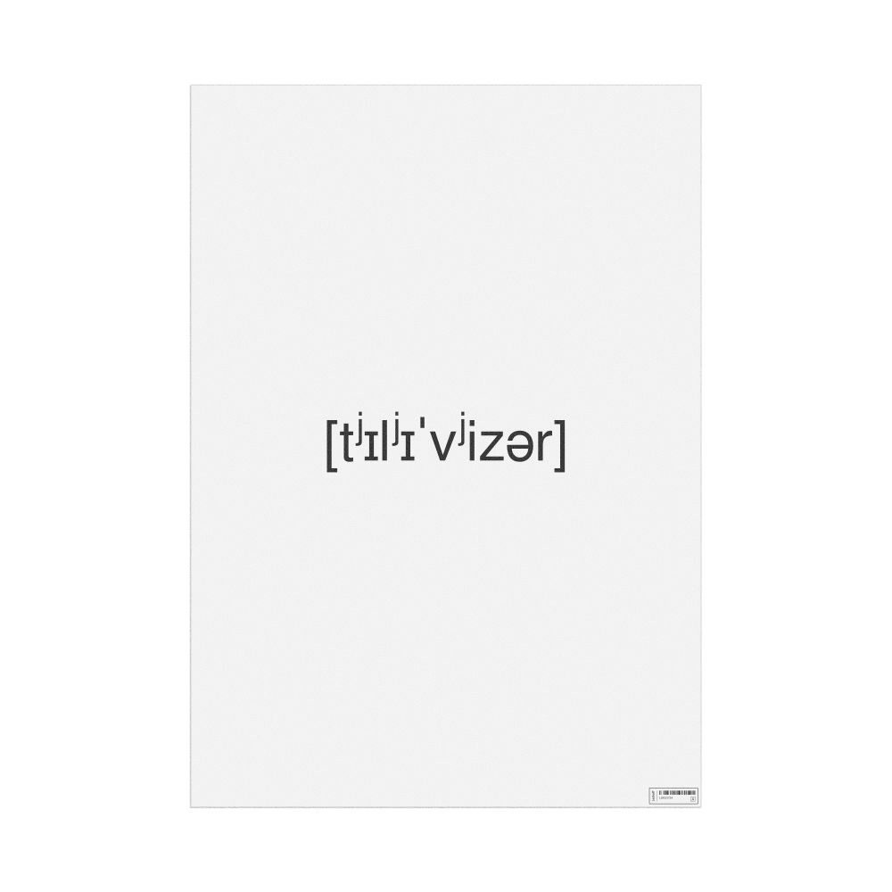 Leskoff телевизор IPA Transcription Poster, image 1 of 1
