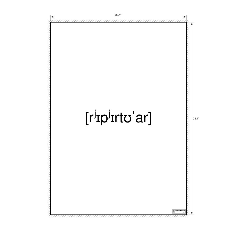 Leskoff репертуар IPA Transcription Poster, image 1 of 1