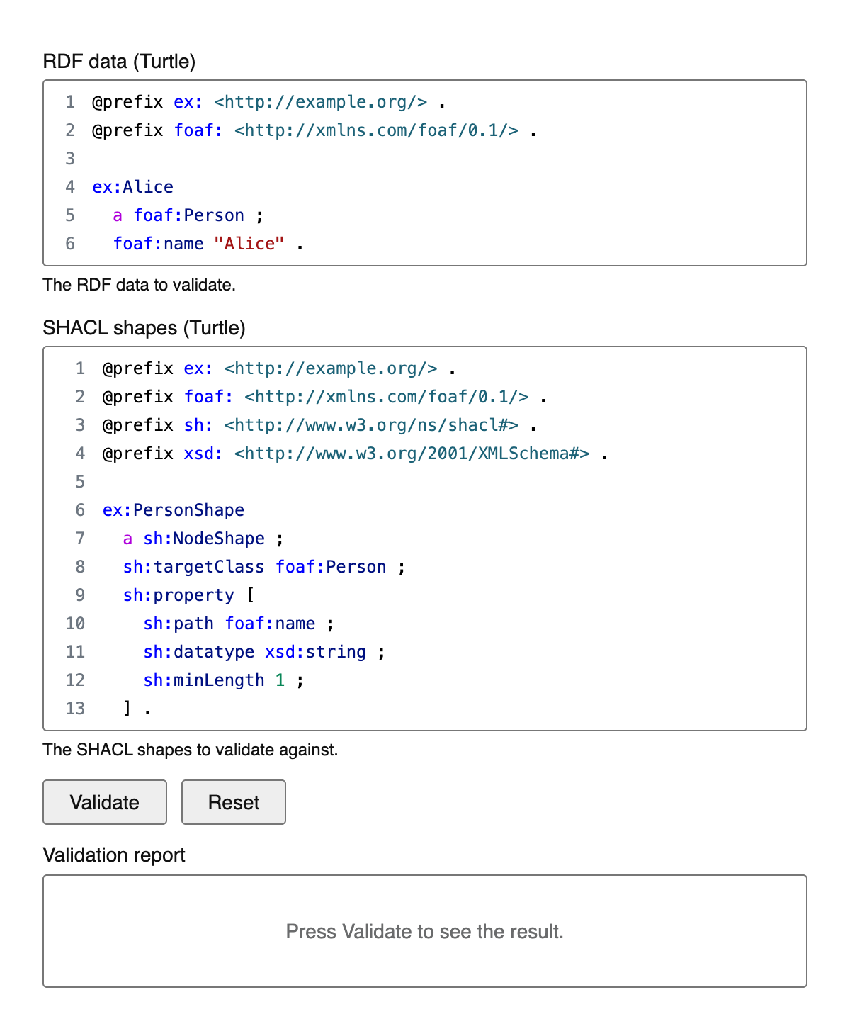 SHACL Validator