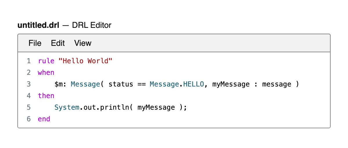 DRL Editor
