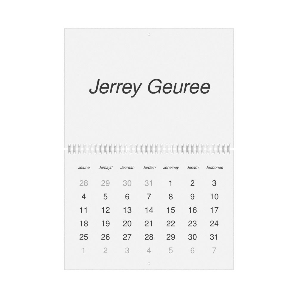 Leskoff 2027 Wall Calendar, Manx-Labeled, Monday-Start Layout, Wire-Bound, 11.7 x 8.3 in (29.7 x 21.0 cm), image 1 of 1