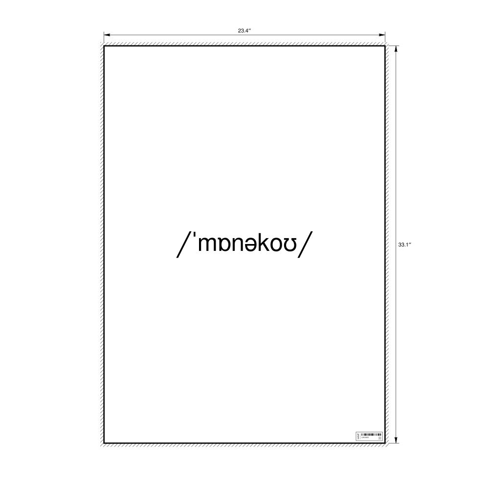 Leskoff Monaco IPA Transcription Poster, image 1 of 1