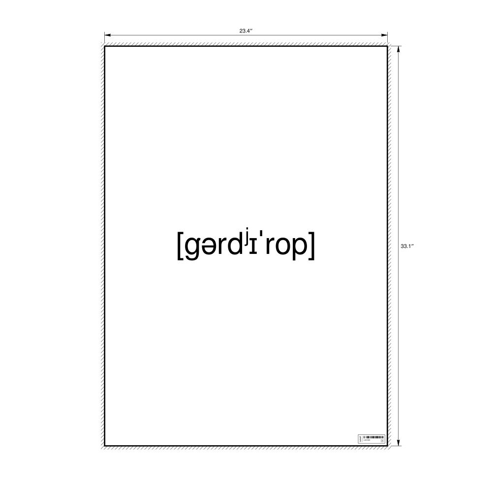 Leskoff гардероб IPA Transcription Poster, image 1 of 1