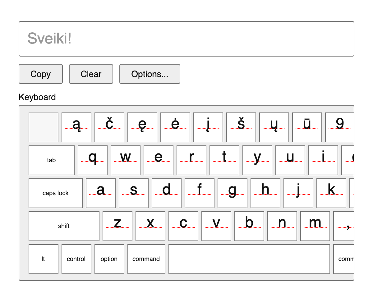 Lithuanian Keyboard