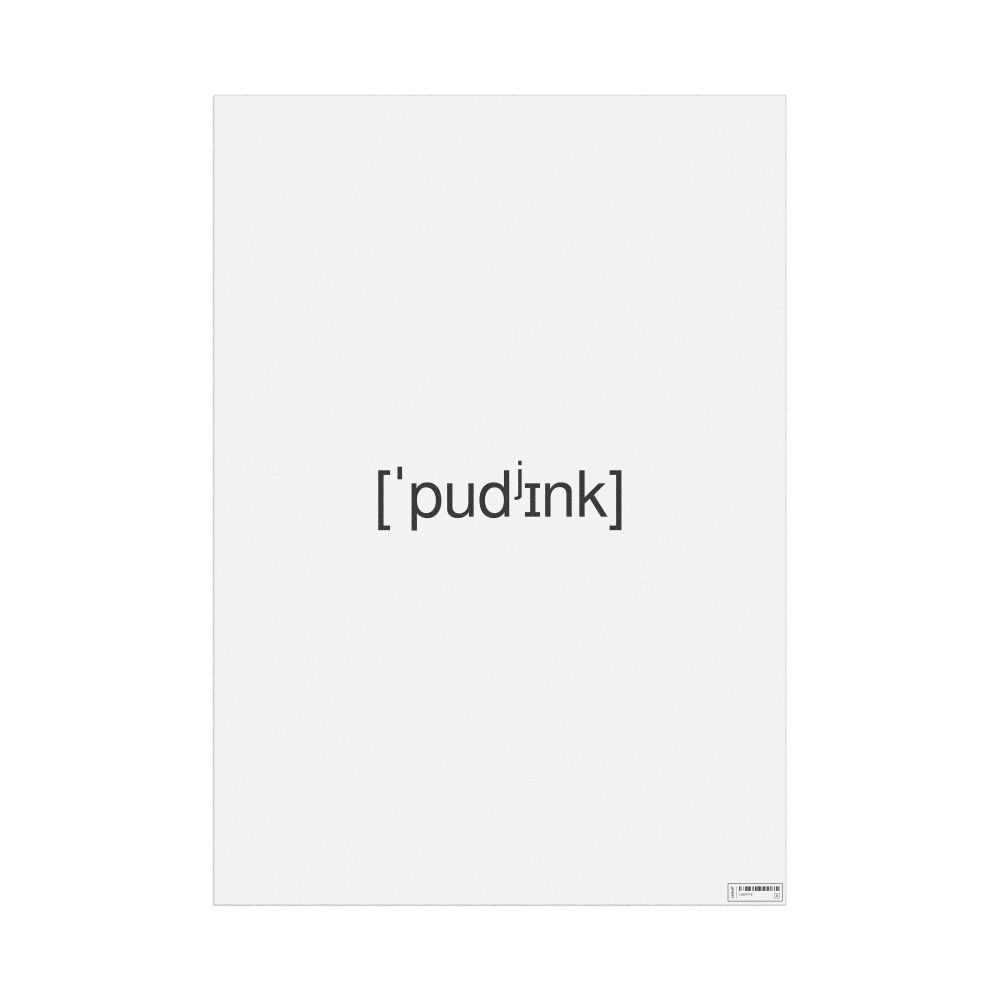 Leskoff пудинг IPA Transcription Poster, image 1 of 1