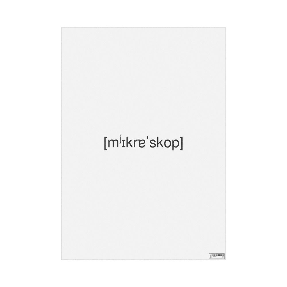 Leskoff микроскоп IPA Transcription Poster, image 1 of 1