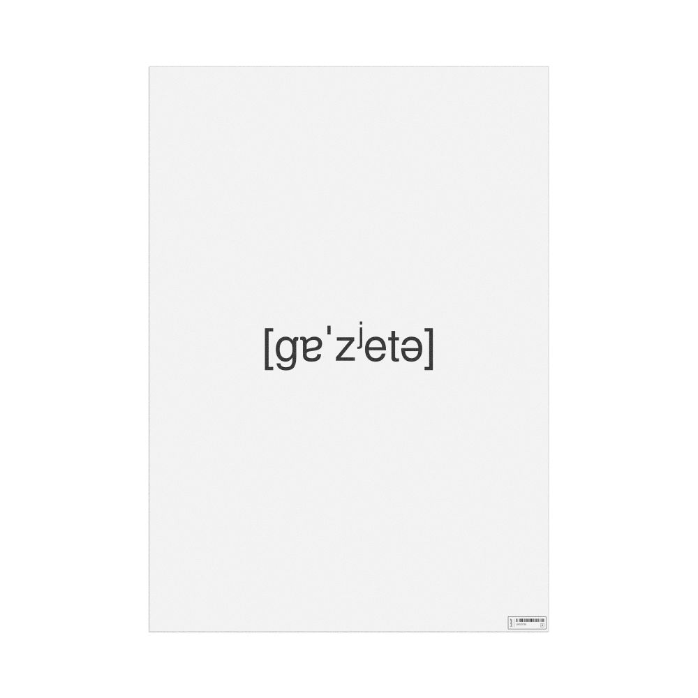 Leskoff газета IPA Transcription Poster, image 1 of 1