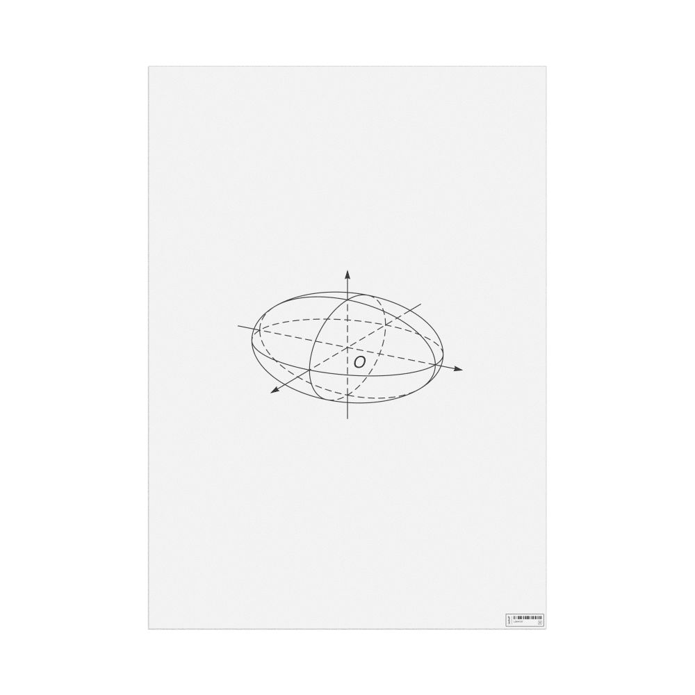 Leskoff Ellipsoid Poster, Clean View, image 1 of 1