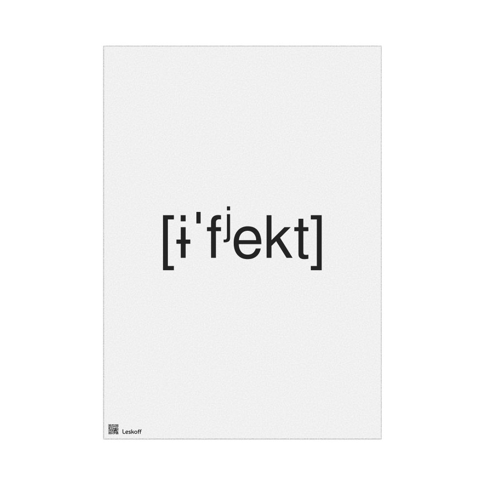 Leskoff эффект IPA Transcription Poster, image 1 of 1