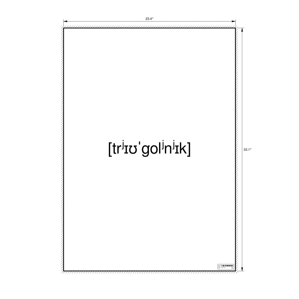 Leskoff треугольник IPA Transcription Poster, image 1 of 1