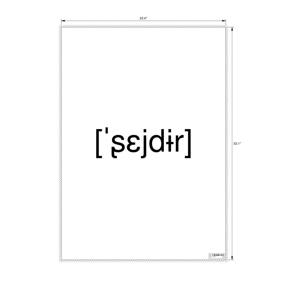 Leskoff шейдер IPA Transcription Poster, image 1 of 1