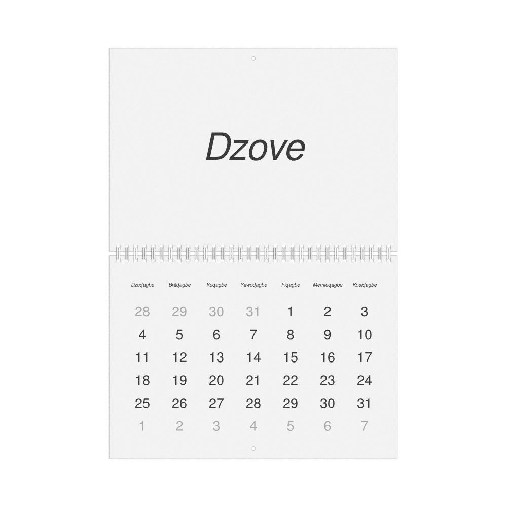 Leskoff 2027 Wall Calendar, Ewe-Labeled, Monday-Start Layout, Wire-Bound, 11.7 x 8.3 in (29.7 x 21.0 cm), image 1 of 1
