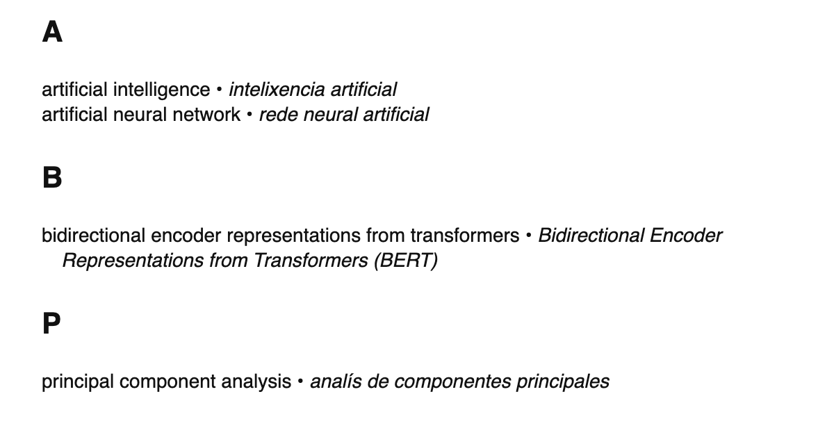 AI/ML terms in Asturian