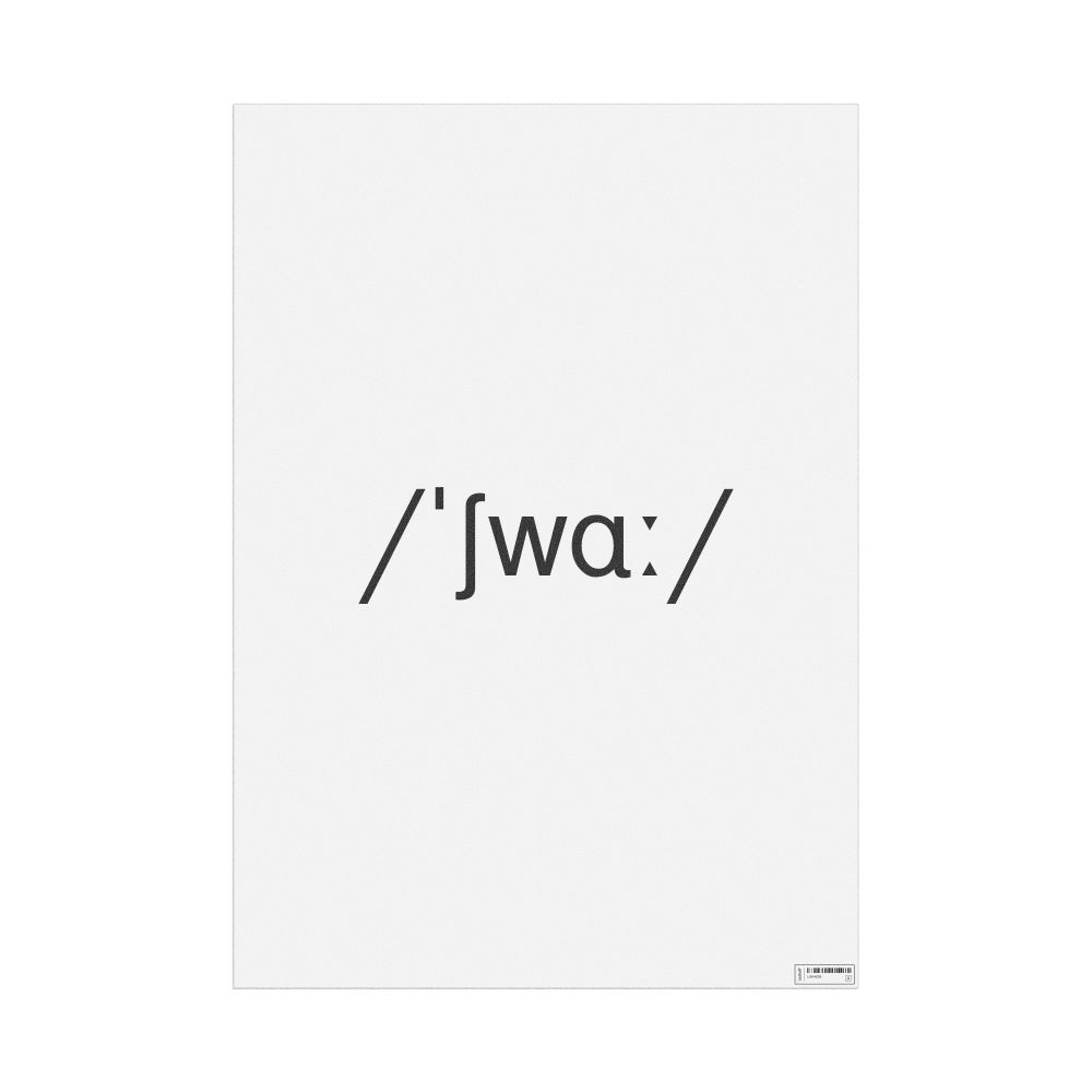 Leskoff schwa IPA Transcription Poster, image 1 of 1
