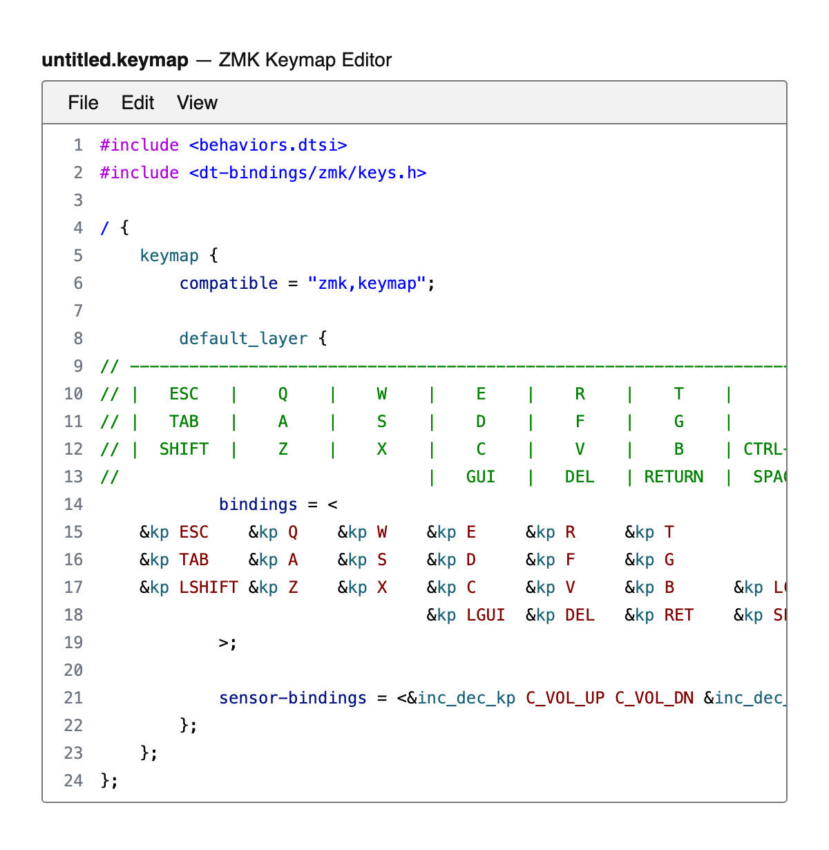 ZMK Keymap Editor