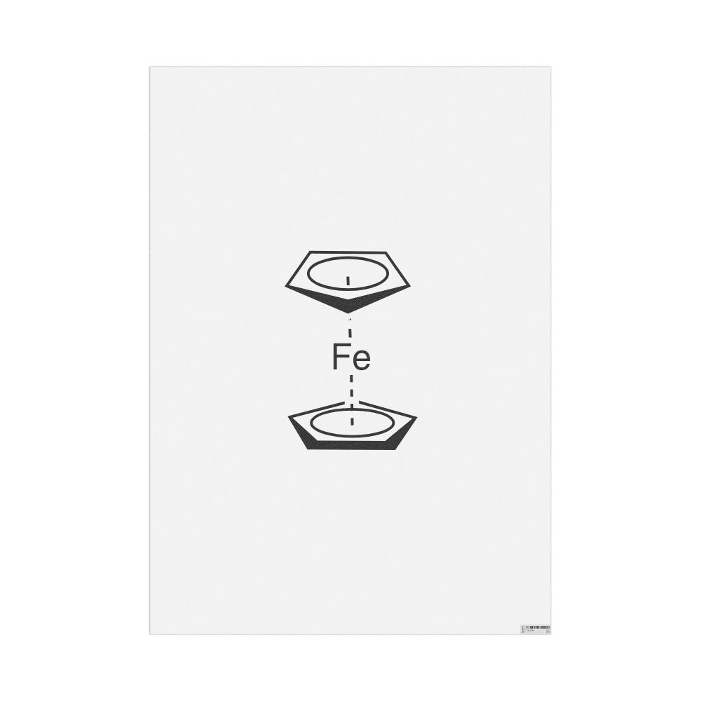 Leskoff Ferrocene Molecule Poster, 2D Structure, image 1 of 1
