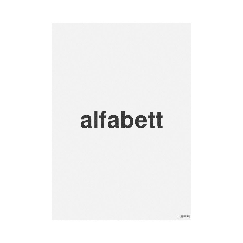 Leskoff alfabett Poster, image 1 of 1