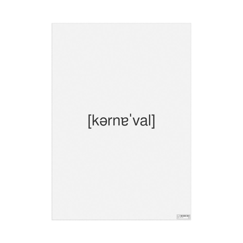 Leskoff карнавал IPA Transcription Poster, image 1 of 1