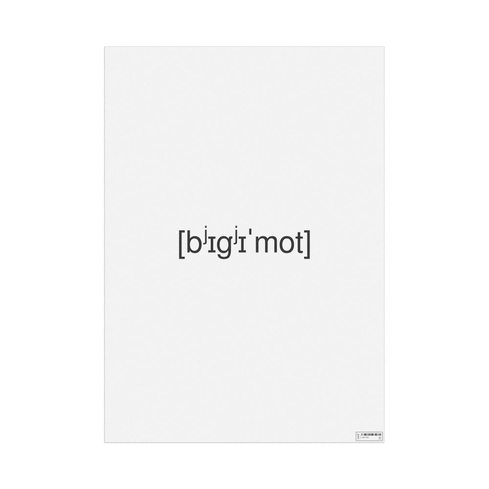 Leskoff бегемот IPA Transcription Poster, image 1 of 1