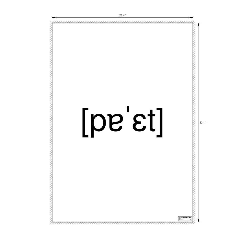 Leskoff поэт IPA Transcription Poster, image 1 of 1