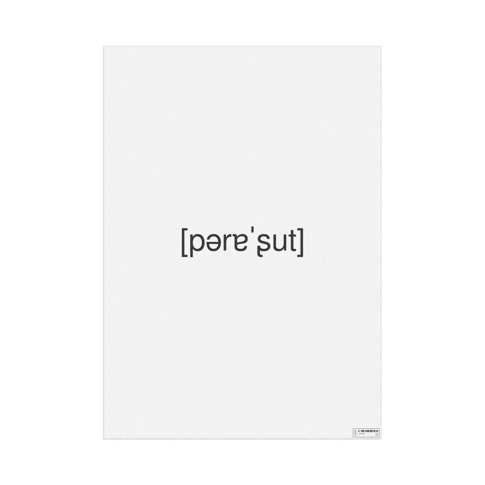 Leskoff парашют IPA Transcription Poster, image 1 of 1