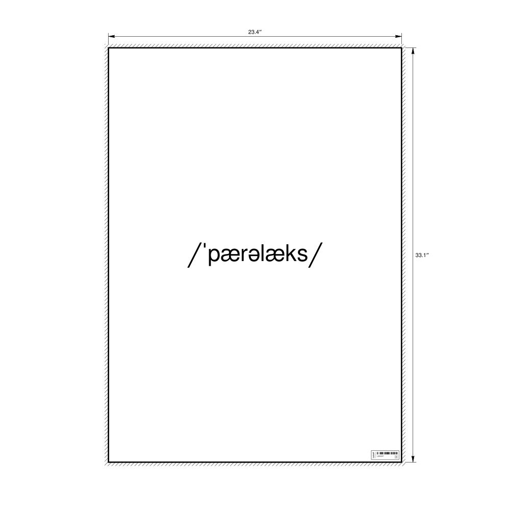 Leskoff parallax IPA Transcription Poster, image 1 of 1