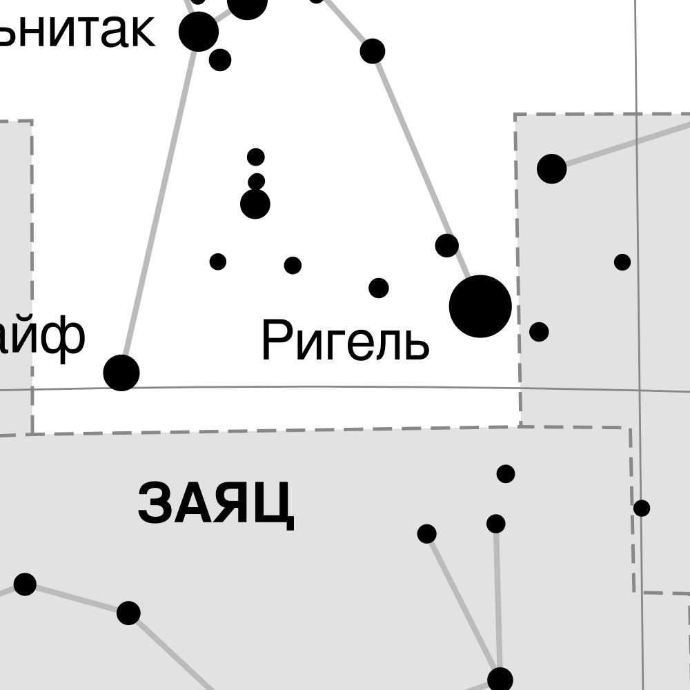 Leskoff Orion Constellation Poster, Russian-Labeled, image 2 of 3