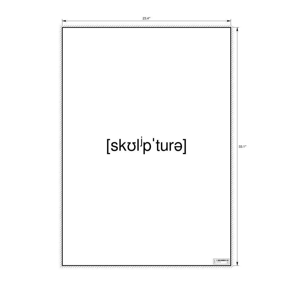 Leskoff скульптура IPA Transcription Poster, image 1 of 1