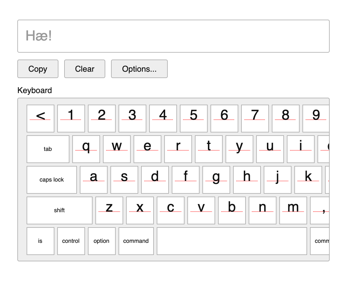 Icelandic Keyboard