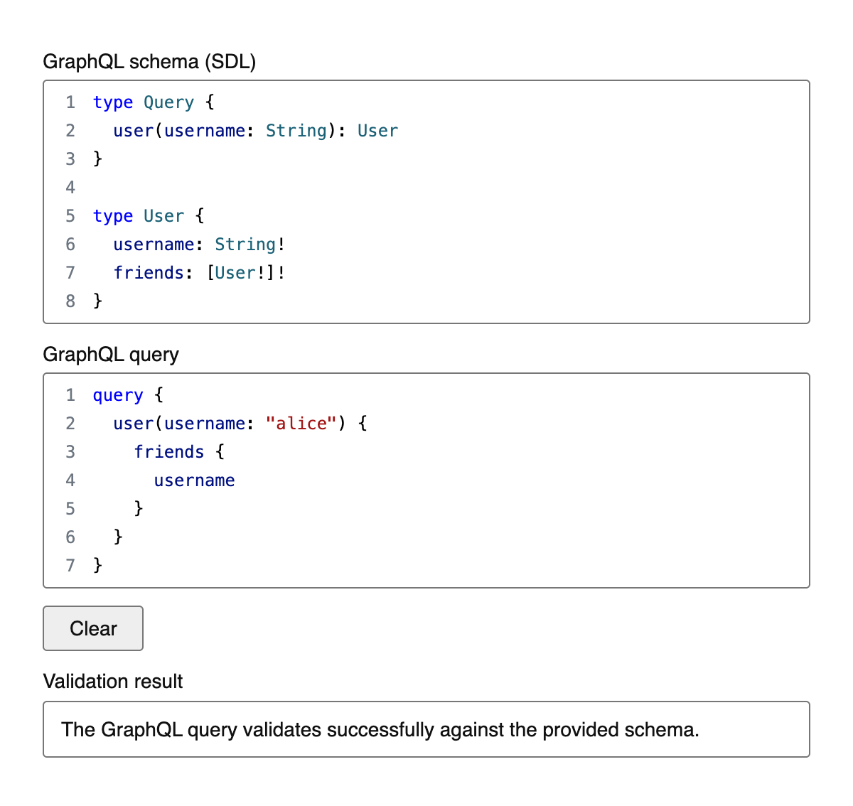 GraphQL Validator