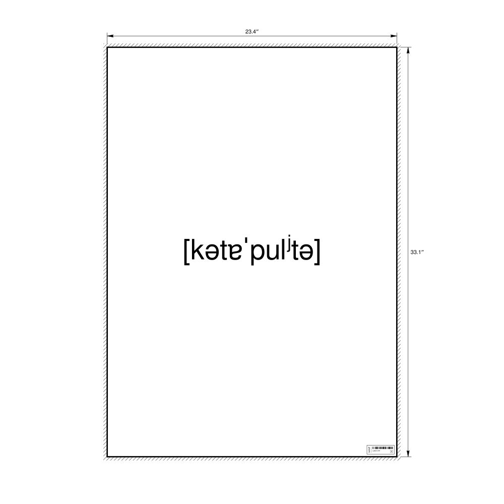 Leskoff катапульта IPA Transcription Poster, image 1 of 1