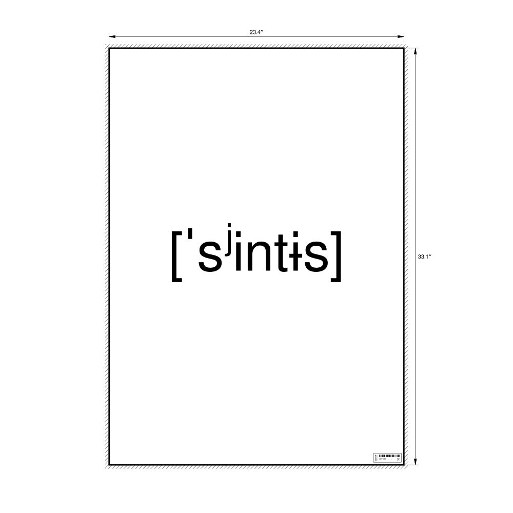 Leskoff синтез IPA Transcription Poster, image 1 of 1